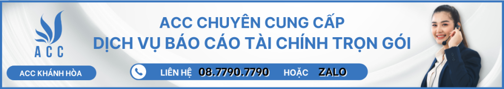 ACC chuyên cung cấp Dịch vụ báo cáo tài chính trọn gói