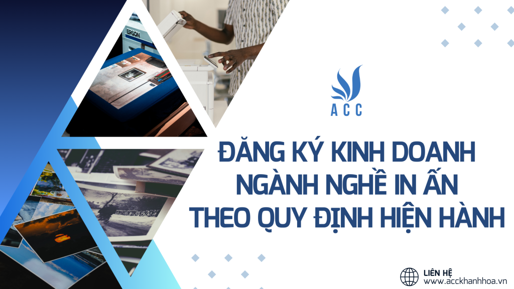 Đăng ký kinh doanh ngành nghề in ấn theo quy định hiện hành