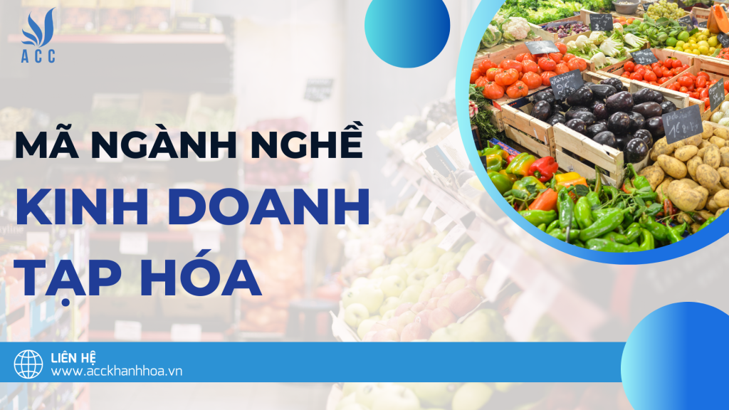 Mã ngành nghề kinh doanh tạp hóa là gì