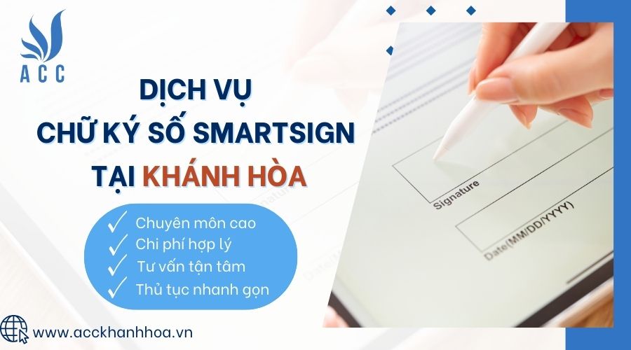 Dịch vụ chữ ký số SmartSign tại Khánh Hòa