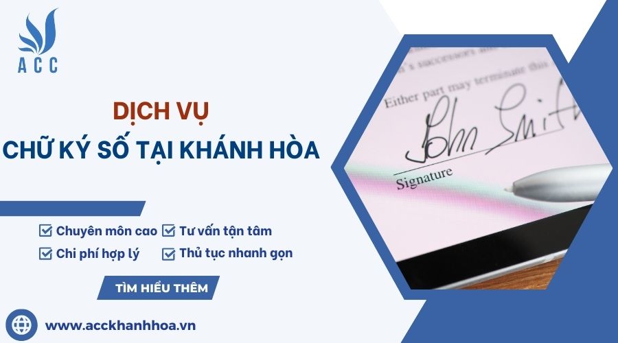 Dịch vụ chữ ký số tại Khánh Hòa