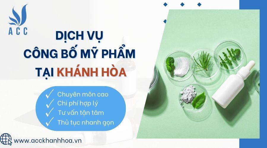 Dịch vụ công bố mỹ phẩm tại Khánh Hòa