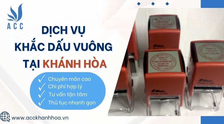 Dịch vụ khắc dấu vuông tại Khánh Hòa