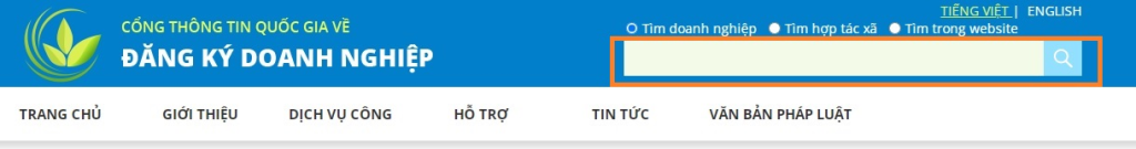 Nhập tên doanh nghiệp hoặc mã số thuế/mã số doanh nghiệp