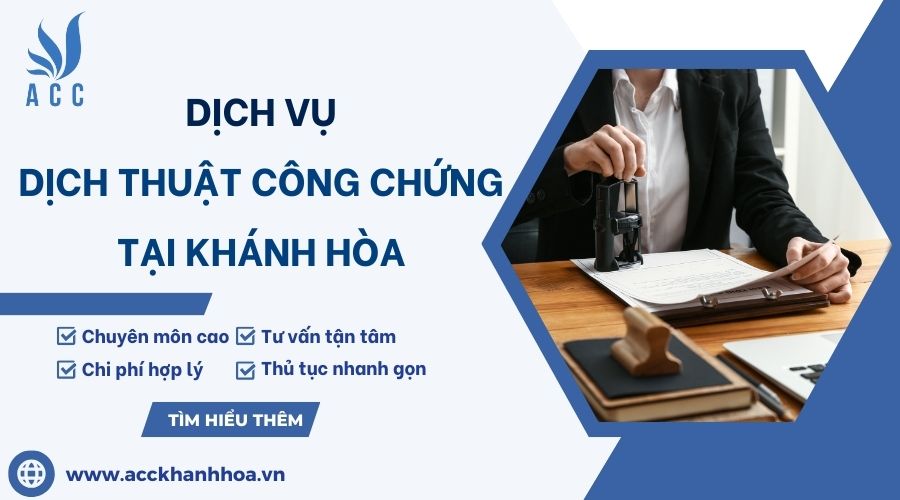 Dịch vụ dịch thuật công chứng tại Khánh Hòa