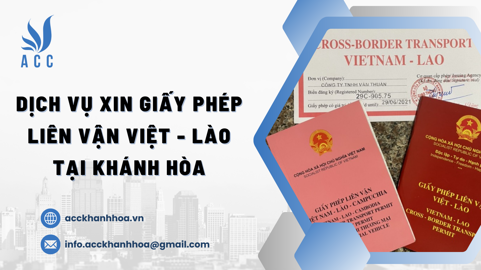 Dịch vụ xin giấy phép liên vận Việt Lào tại Khánh Hòa