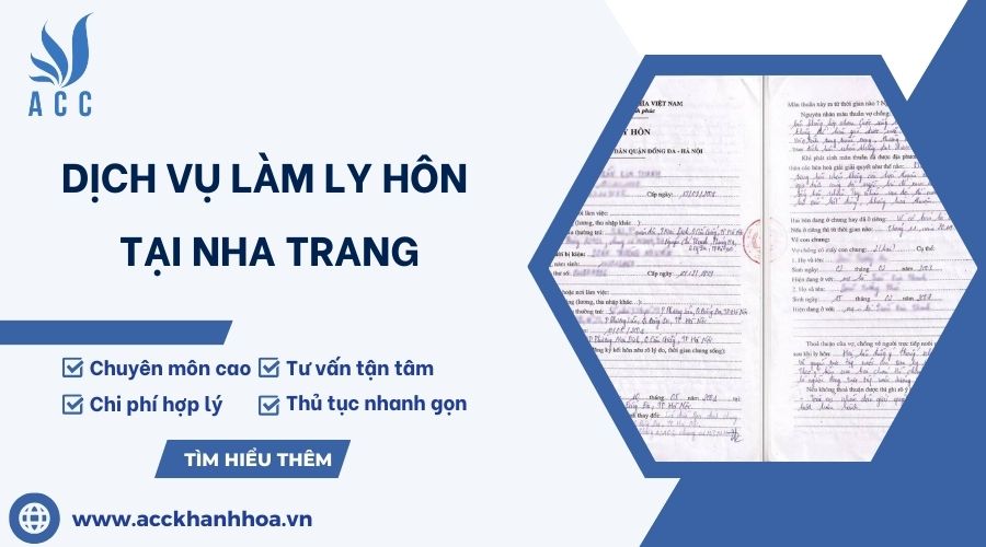 Dịch vụ làm ly hôn tại Nha Trang