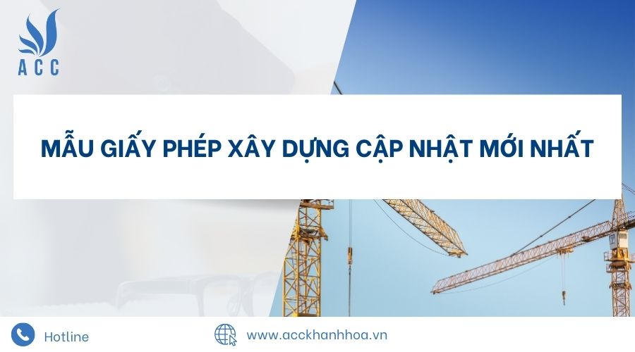 Mẫu giấy phép xây dựng cập nhật mới nhất
