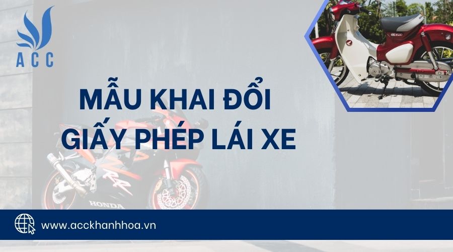 Mẫu khai đổi giấy phép lái xe
