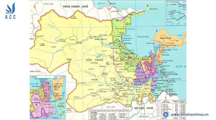 Bản đồ hành chính Đà Nẵng