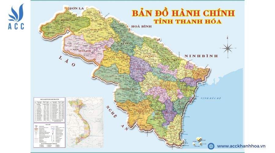 Bản đồ hành chính tỉnh Thanh Hóa