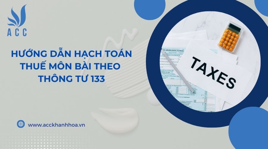 Hạch toán thuế môn bài theo thông tư 133
