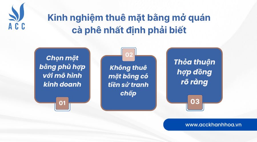 Kinh nghiệm thuê mặt bằng mở quán cafe nhất định phải biết