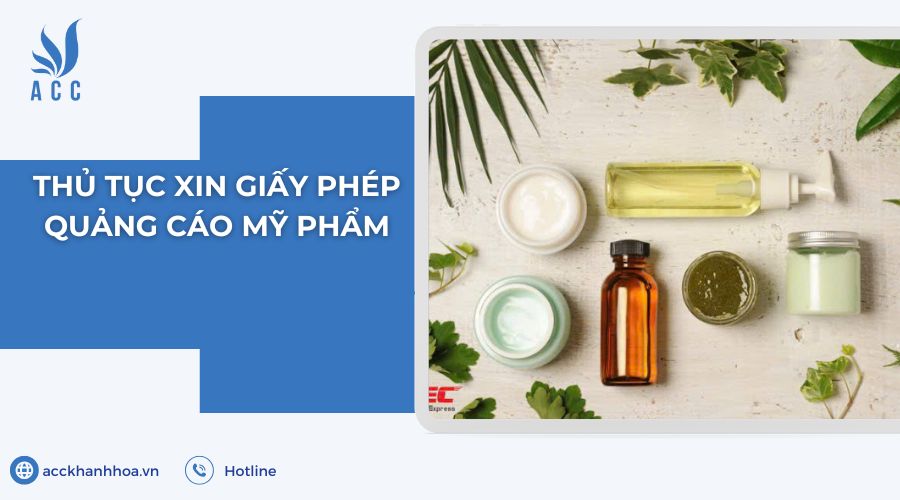 Thủ tục xin giấy phép quảng cáo mỹ phẩm