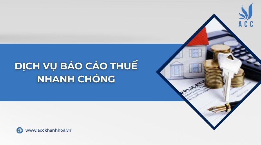 Dịch vụ báo cáo thuế nhanh chóng
