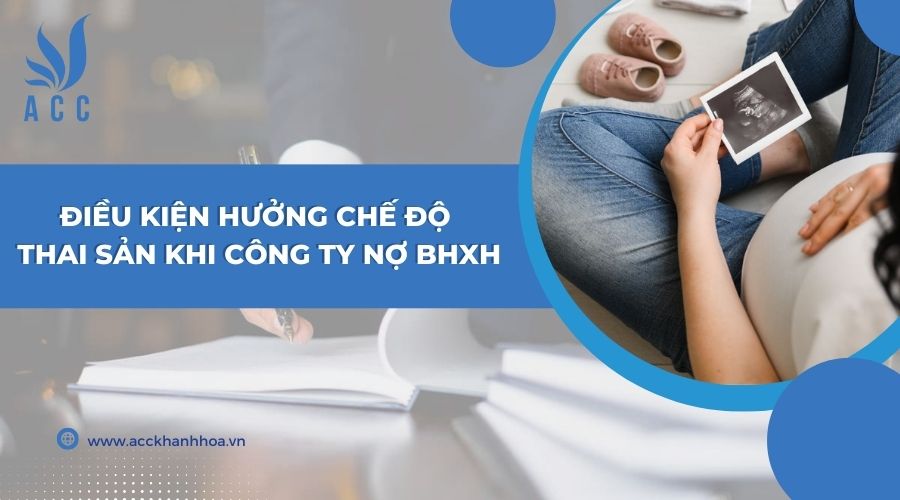 Điều kiện hưởng chế độ thai sản khi công ty nợ bhxh