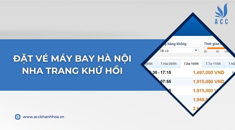 Đặt vé máy bay Hà Nội Nha Trang khứ hồi