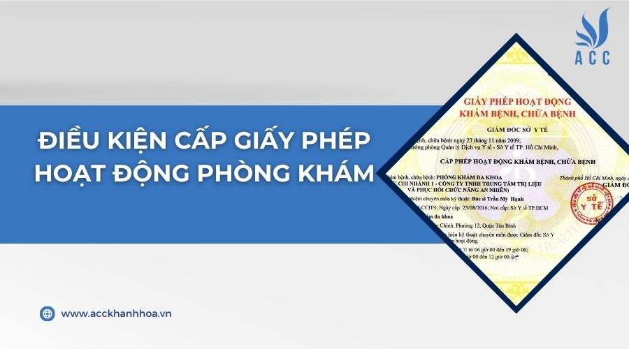 Điều kiện cấp giấy phép hoạt động phòng khám