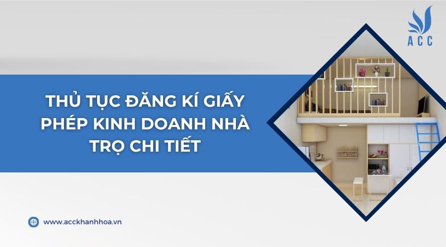 Thủ tục đăng kí giấy phép kinh doanh nhà trọ chi tiết