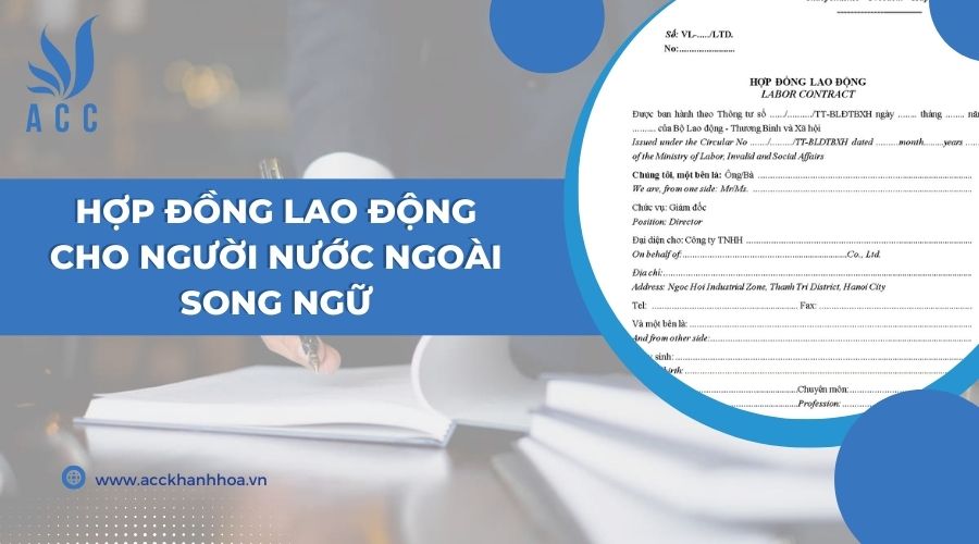Hợp đồng lao động cho người nước ngoài song ngữ