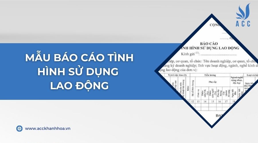 Mẫu báo cáo tình hình sử dụng lao động