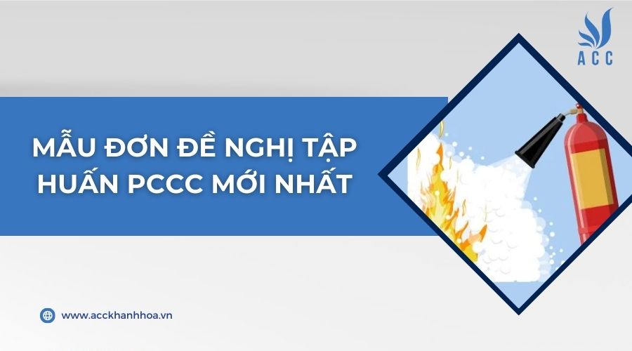 Mẫu đơn đề nghị tập huấn PCCC mới nhất