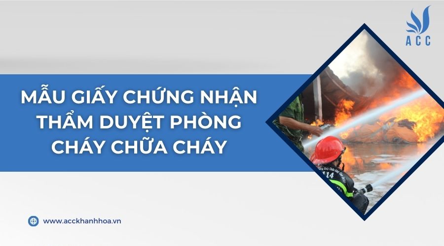 Mẫu giấy chứng nhận thẩm duyệt phòng cháy chữa cháy