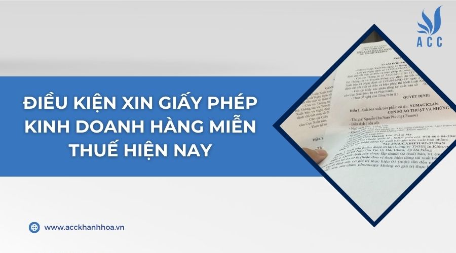Điều kiện xin giấy phép kinh doanh hàng miễn thuế hiện nay