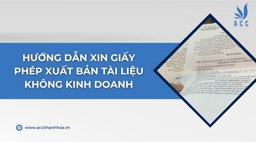 Hướng dẫn xin giấy phép xuất bản tài liệu không kinh doanh