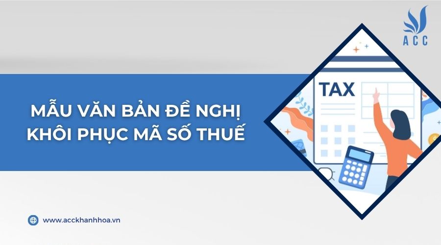 Mẫu văn bản đề nghị khôi phục mã số thuế