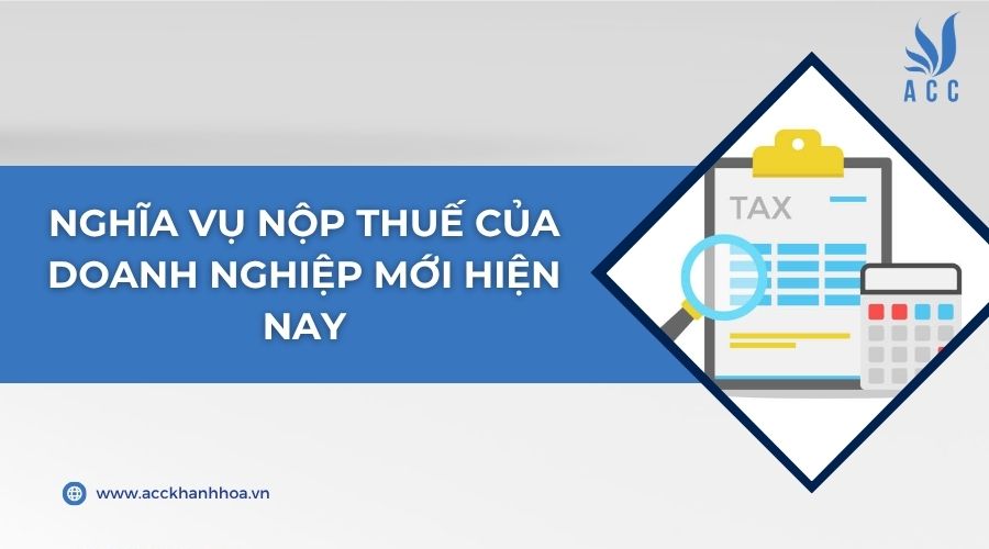 Nghĩa vụ nộp thuế của doanh nghiệp mới hiện nay