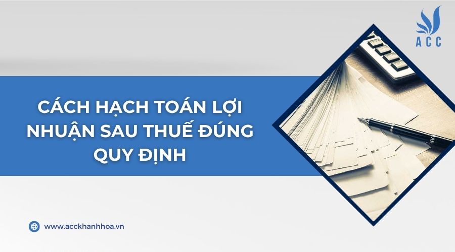 Cách hạch toán lợi nhuận sau thuế đúng quy định