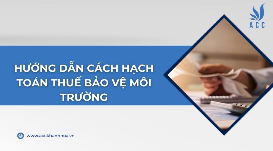 Hướng dẫn cách hạch toán thuế bảo vệ môi trường