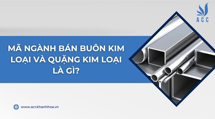 Mã ngành bán buôn kim loại và quặng kim loại là gì?