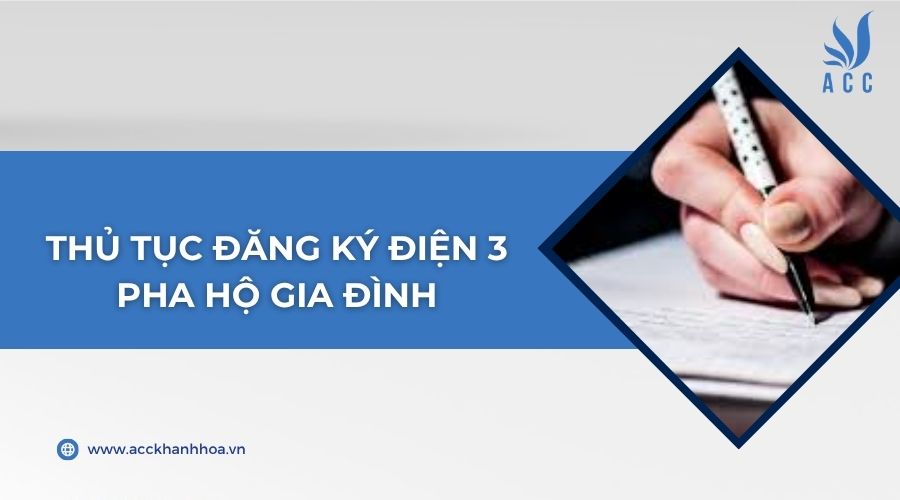 Thủ tục đăng ký điện 3 pha hộ gia đình