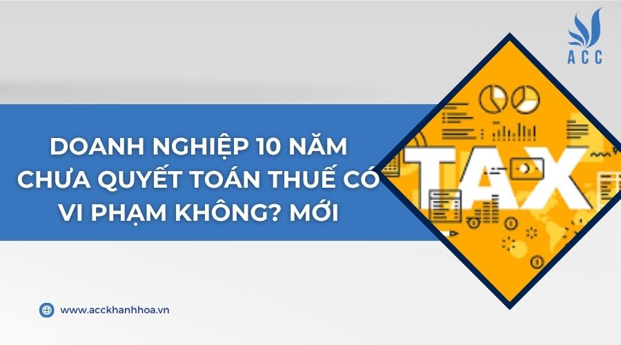 Doanh nghiệp 10 năm chưa quyết toán thuế có vi phạm không? Mới