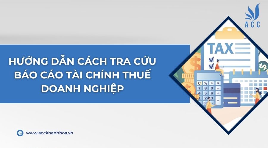 Hướng dẫn cách tra cứu báo cáo tài chính thuế doanh nghiệp