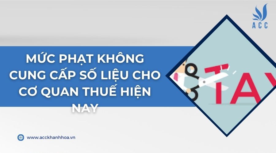 Mức phạt không cung cấp số liệu cho cơ quan Thuế hiện nay